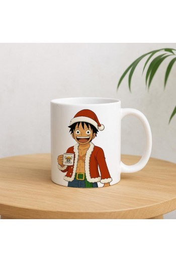 One Piece Luffy Christmas Yılbaşı Kupası