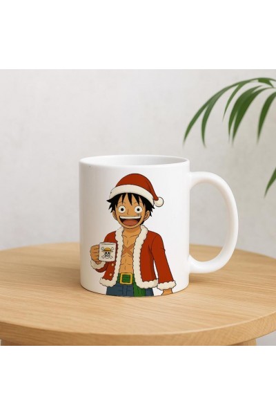 One Piece Luffy Christmas Yılbaşı Kupası One Piece Luffy Christmas Yılbaşı Kupası