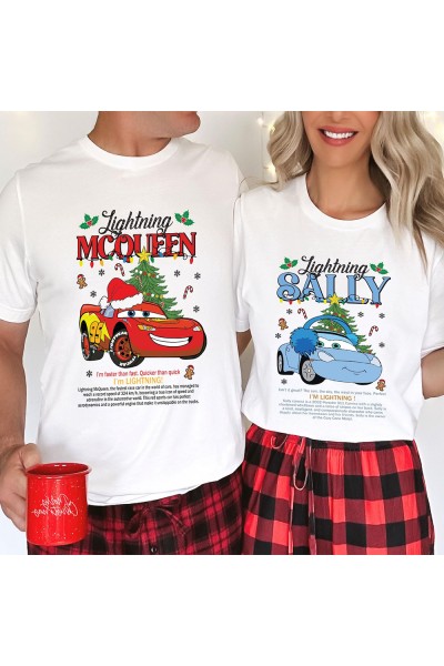 McQueen and Sally Christmas T-shirt Seti McQueen and Sally Christmas T-shirt Seti