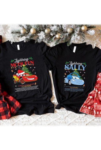 McQueen and Sally Christmas T-shirt Seti McQueen and Sally Christmas T-shirt Seti