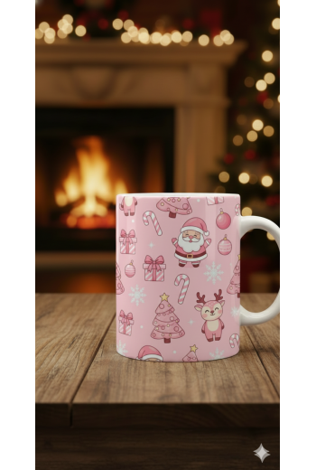 Merry Christmas Pink Mug