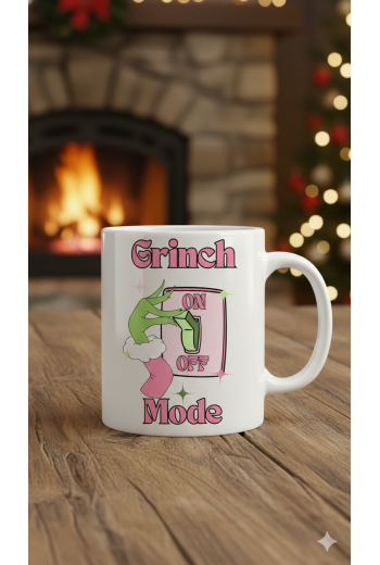 Grinch On Off Mode Yılbaşı Kupa Bardak