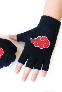 Akatsuki Bulut Logolu Kesik Eldiven Akatsuki Bulut Logolu Kesik Eldiven