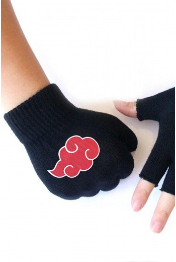 Akatsuki Bulut Logolu Kesik Eldiven Akatsuki Bulut Logolu Kesik Eldiven