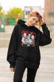 Anime Chainsaw Man Best Friend Kapşonlu Sweatshirt