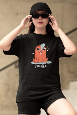 Anime Chainsaw Man Pochita Tişört Anime Chainsaw Man Pochita Tişört