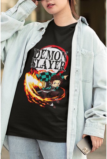 Anime Demon Slayer Tanjiro Tişört Anime Demon Slayer Tanjiro Tişört