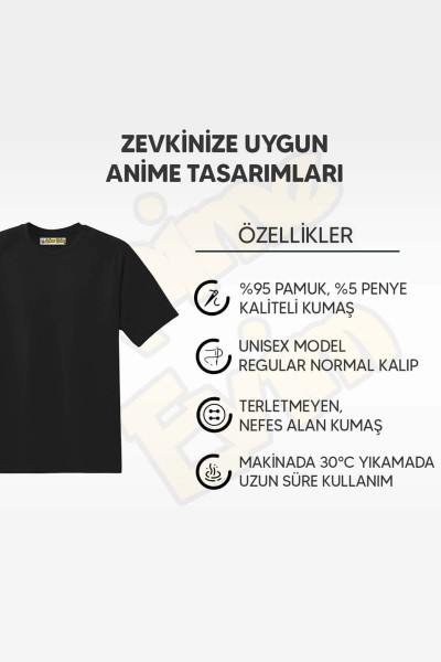Anime Erkek Kahramanlar Tişört