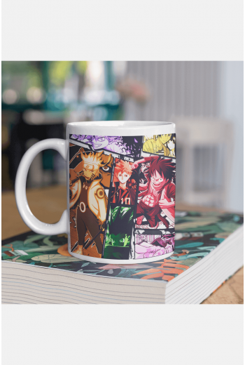 Anime Erkek Karakterler Beyaz Kupa