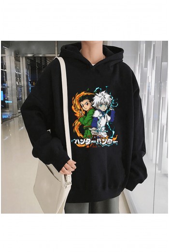 Anime Gon Killua Kapşonlu Sweatshirt Anime Gon Killua Kapşonlu Sweatshirt