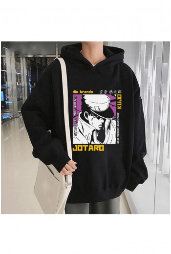 Anime Jotaro Kujo Kapşonlu Sweatshirt Anime Jotaro Kujo Kapşonlu Sweatshirt
