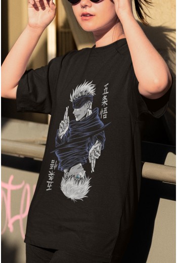 Anime Jujutsu Kaisen GoJo Tişört Anime Jujutsu Kaisen GoJo Tişört