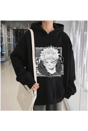 Anime Jujutsu Kaisen Itadori Sukuna Kapşonlu Sweatshirt Anime Jujutsu Kaisen Itadori Sukuna Kapşonlu Sweatshirt