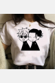 Jujutsu Kaisen Manga Tasarım Unisex Beyaz T-shirt