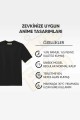 Anime Jujutsu Kaisen Satosugu Ön Arka Baskılı T-shirt