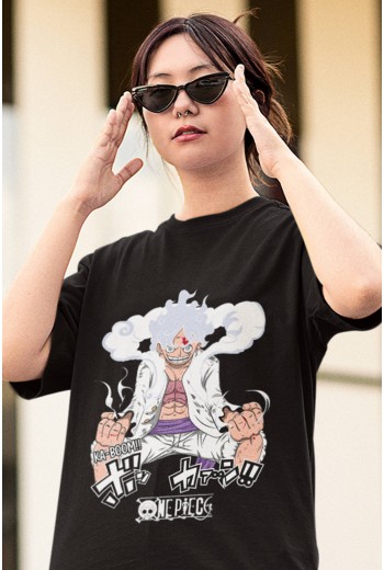 Anime Luffy Gear 5 Tişört Anime Luffy Gear 5 Tişört