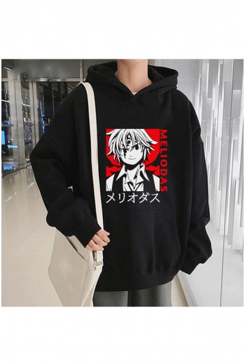 Anime Meliodas Kapşonlu Sweatshirt Anime Meliodas Kapşonlu Sweatshirt