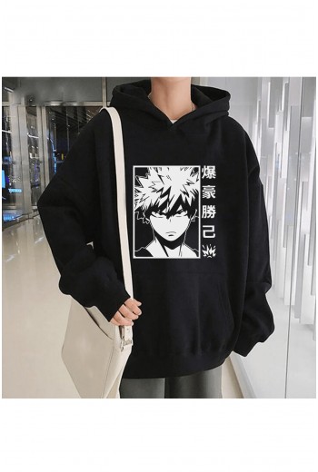 Anime My Hero Academia Bakugou Kapşonlu Sweatshirt Anime My Hero Academia Bakugou Kapşonlu Sweatshirt