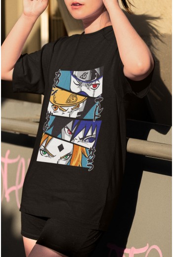 Anime Naruto Eyes Tişört Anime Naruto Eyes Tişört