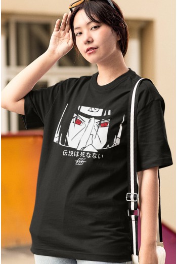 Anime Naruto İtachi Sharingan Tişört