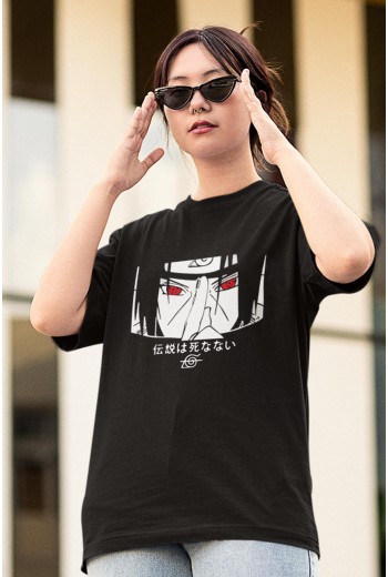 Anime Naruto İtachi Sharingan Tişört Anime Naruto İtachi Sharingan Tişört