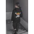 Anime One Piece Hasır Şapka Korsanları Ön - Arka Baskılı Kapşonlu Sweatshirt