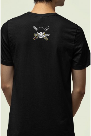 Anime One Piece Zoro Ön - Arka Baskılı Tişört Anime One Piece Zoro Ön - Arka Baskılı Tişört