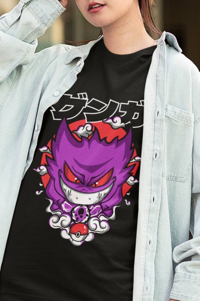 Anime Pokemon Gengar Tişört