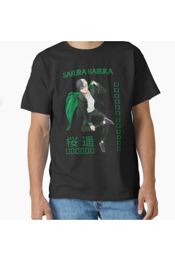 Anime Sakura Haruka Siyah T-shirt Anime Sakura Haruka Siyah T-shirt
