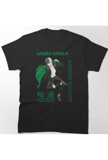 Anime Sakura Haruka Siyah T-shirt Anime Sakura Haruka Siyah T-shirt