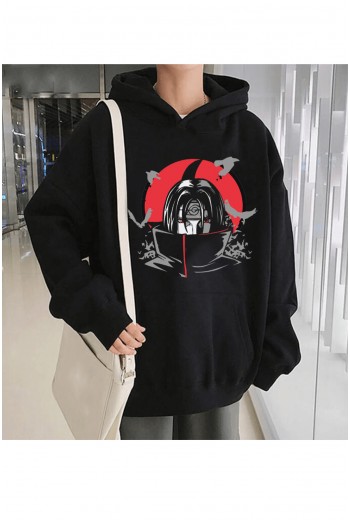 Anime Uchiha İtachi Kapşonlu Sweatshirt