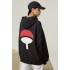 Anime Uchiha Logo Ön - Arka Baskılı Kapşonlu Sweatshirt