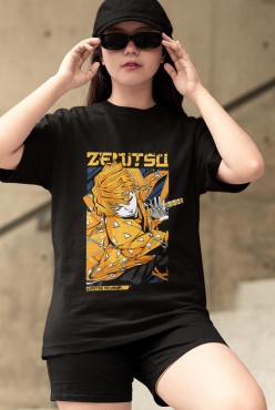 Anime Zenitsu Tişört Anime Zenitsu Tişört