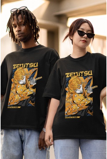 Anime Zenitsu Tişört Anime Zenitsu Tişört