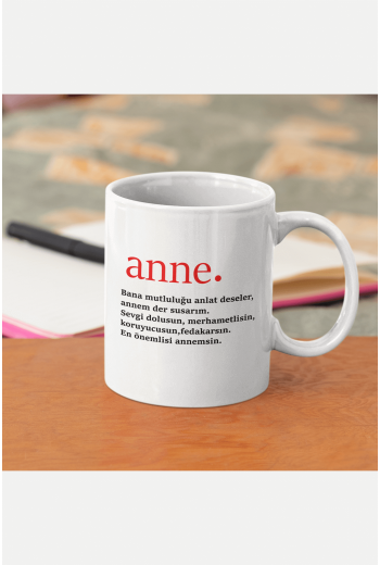 Anne Yazılı Kupa Bardak Anne Yazılı Kupa Bardak