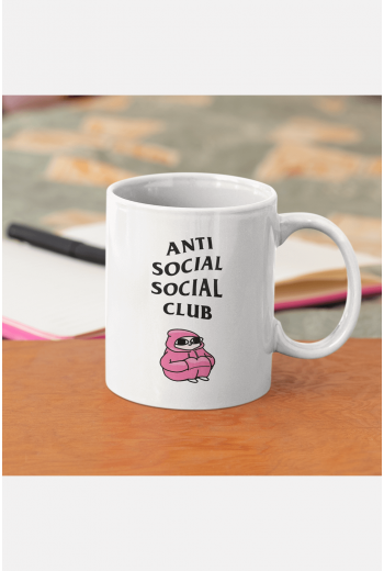 Anti Social Club Yazılı Kupa Bardak Anti Social Club Yazılı Kupa Bardak