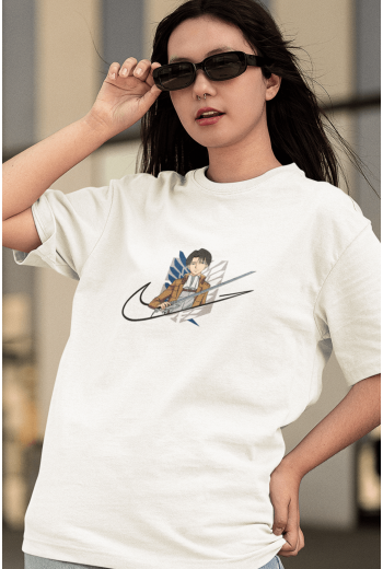 Attack On Titan Levi Minimal Logo Tişört Attack On Titan Levi Minimal Logo Tişört