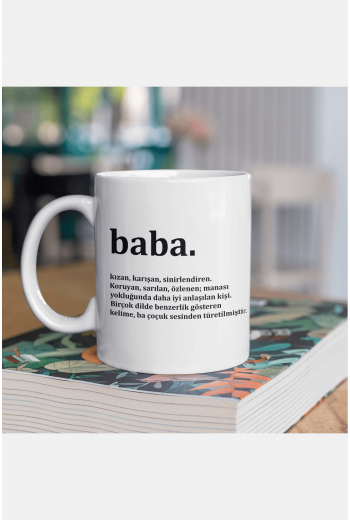 Baba Yazılı Kupa Bardak Baba Yazılı Kupa Bardak