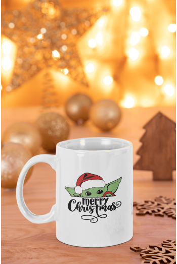 Baby Yoda Merry Christmas Kupa Bardak Baby Yoda Merry Christmas Kupa Bardak