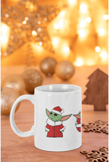 Baby Yoda Yılbaşı Ruhu Kupa Bardak Baby Yoda Yılbaşı Ruhu Kupa Bardak