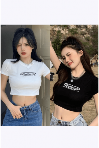 Bad Blood Yazılı Crop Top