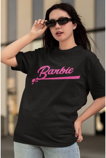 Barbie Girl Siyah Tişört