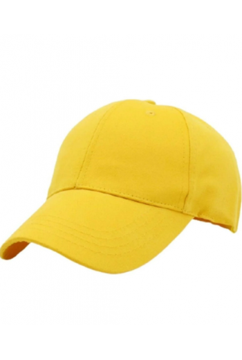 Basic Düz Sarı Renk Unisex Şapka Cap