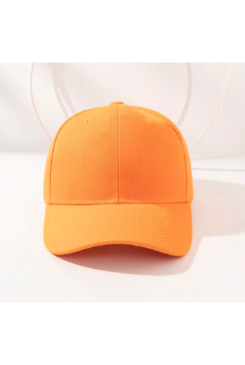 Basic Düz Turuncu Renk Unisex Şapka Cap