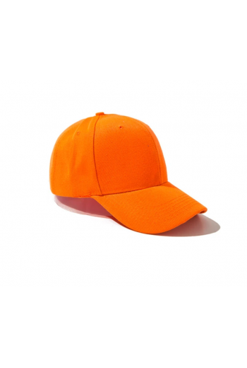Basic Düz Turuncu Renk Unisex Şapka Cap