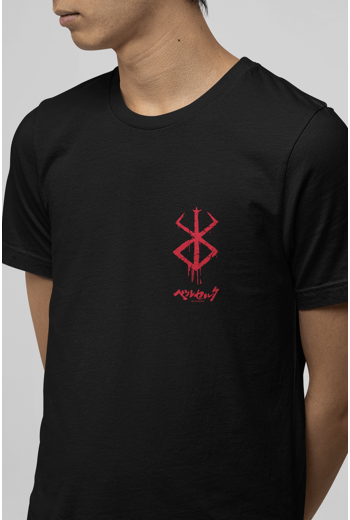 Berserk Ön Arka Baskılı Red Desing Tişört Berserk Ön Arka Baskılı Red Desing Tişört