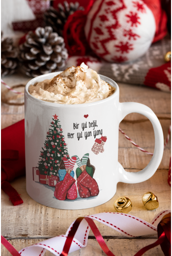 Yılbaşı Kupa Bardak BFF En İyi Arkadaşa Hediyelik Yeni Yıl Kupası Çift Taraflı Baskı