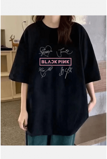 Black Pink İmza Tişört