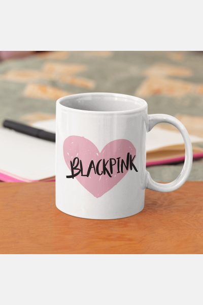 Black Pink Pembe Kalpli Kupa Bardak Black Pink Pembe Kalpli Kupa Bardak