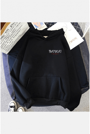 Bleach Bankai Ön-Arka Baskılı Kapşonlu Sweatshirt